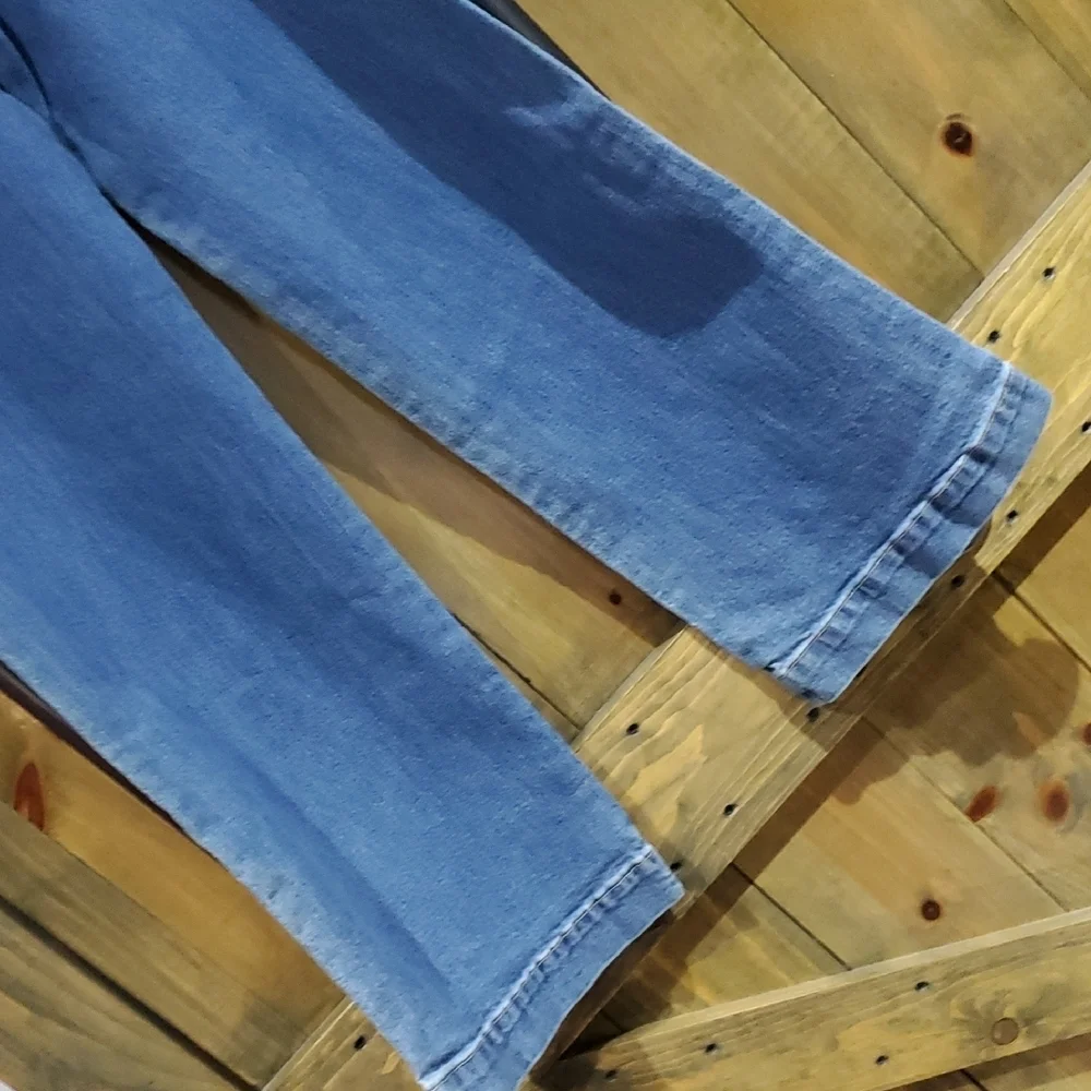 KanCan Light Blue Flare Jeans High Rise Button Fly - Picture 8 of 9